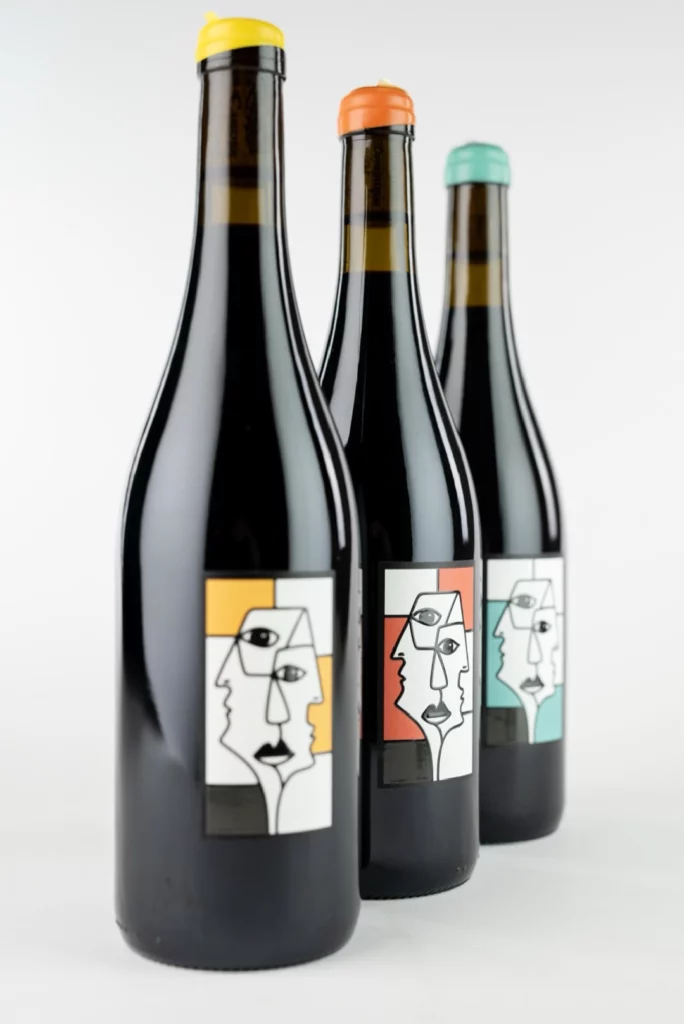 illustration Guapo étiquette de vin