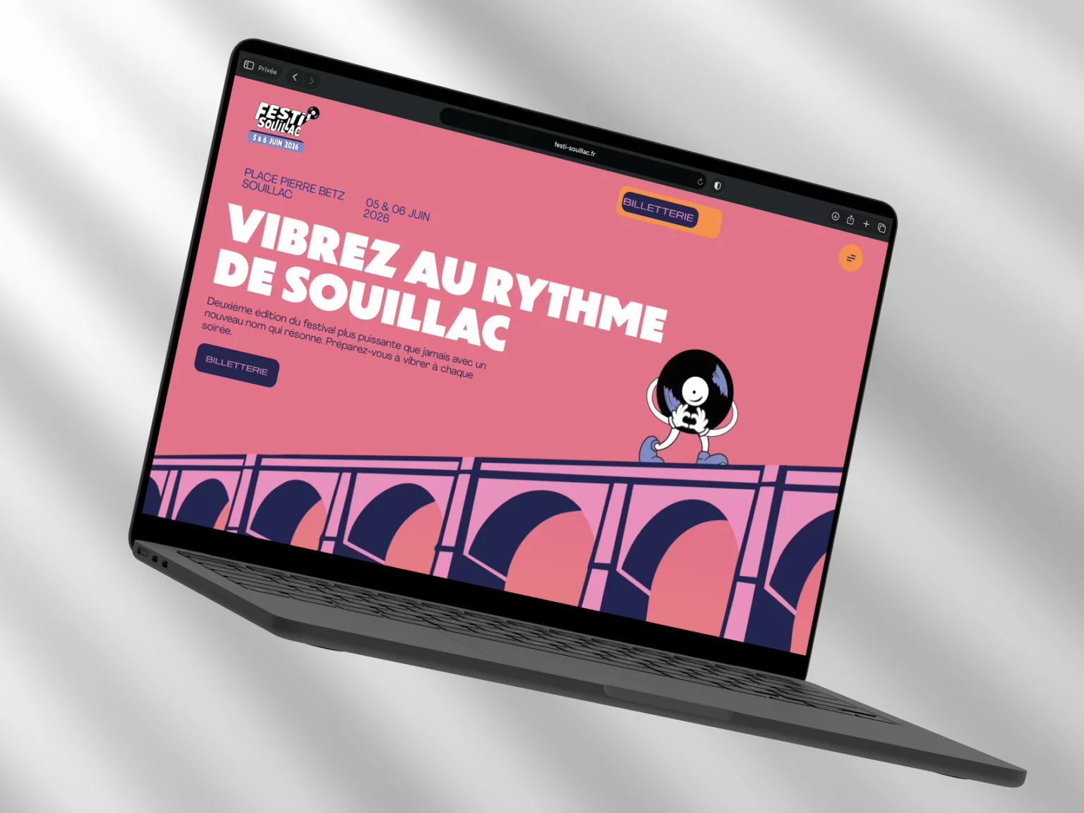 Site internet d'un festival de musique Festi'Souilac